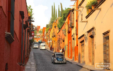 les rues de san miguel de allende au mexique